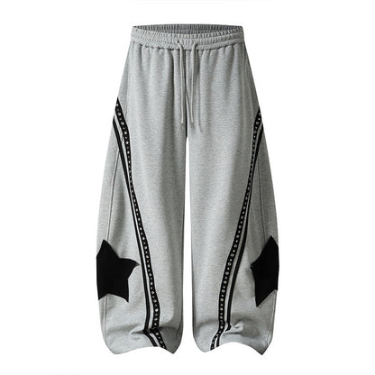 Retro Star Print Joggers
