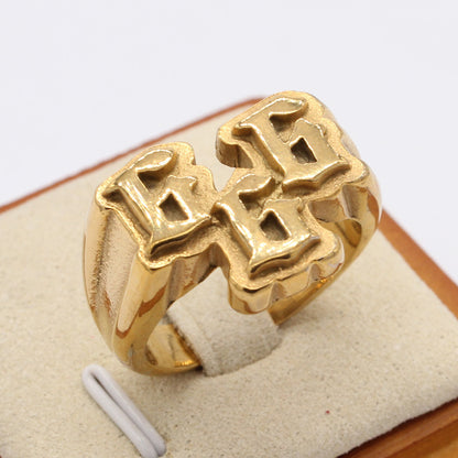 666 Titanium Steel Ring
