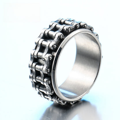 Geometric Stainless Steel Ring