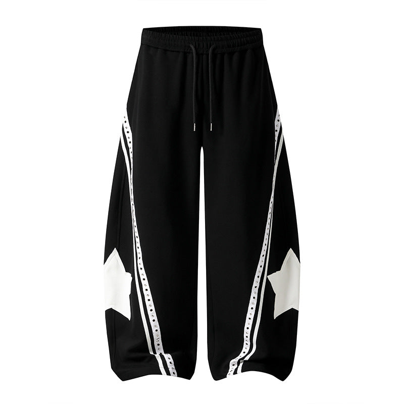 Retro Star Print Joggers