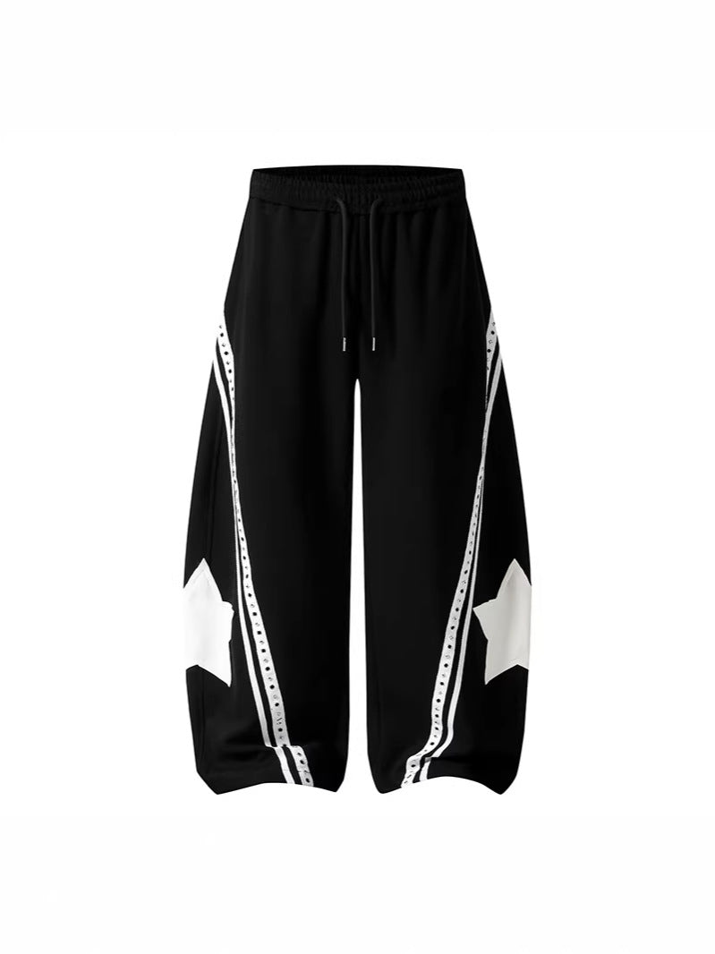 Retro Star Print Joggers