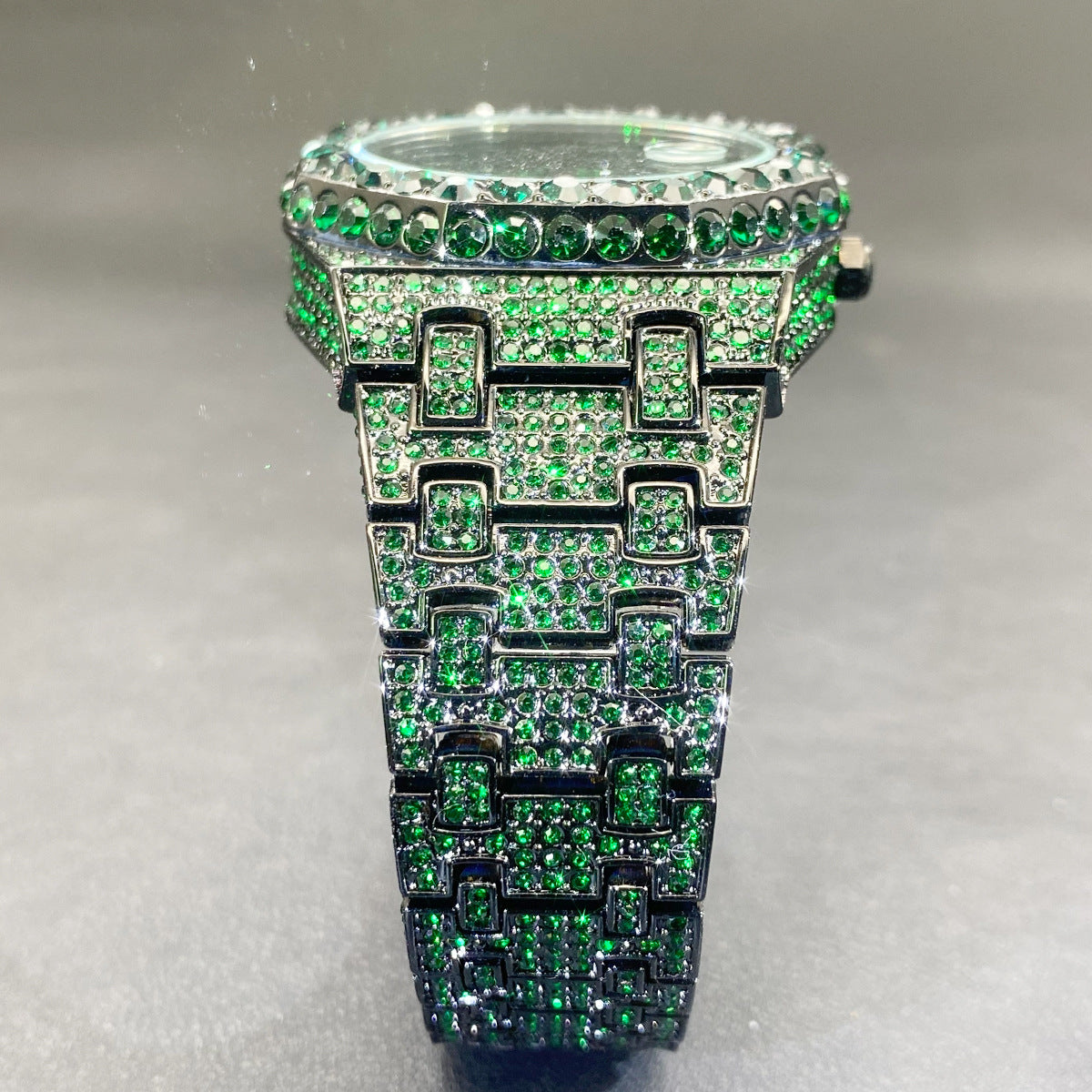 Diamond Blue Quartz Watch