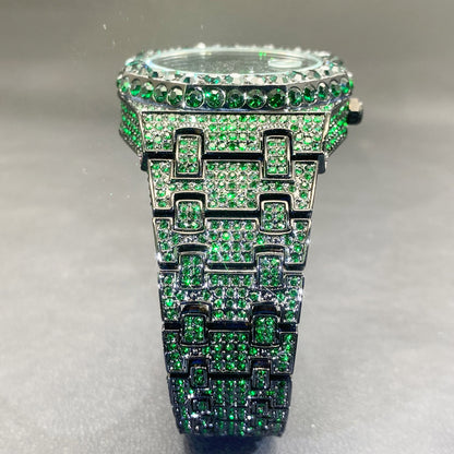 Diamond Blue Quartz Watch