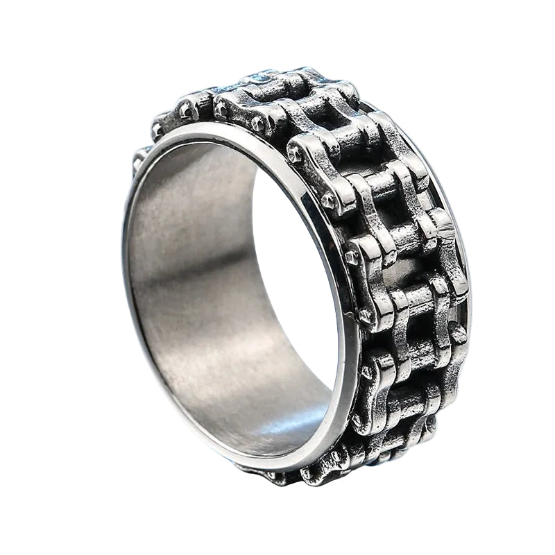 Geometric Stainless Steel Ring