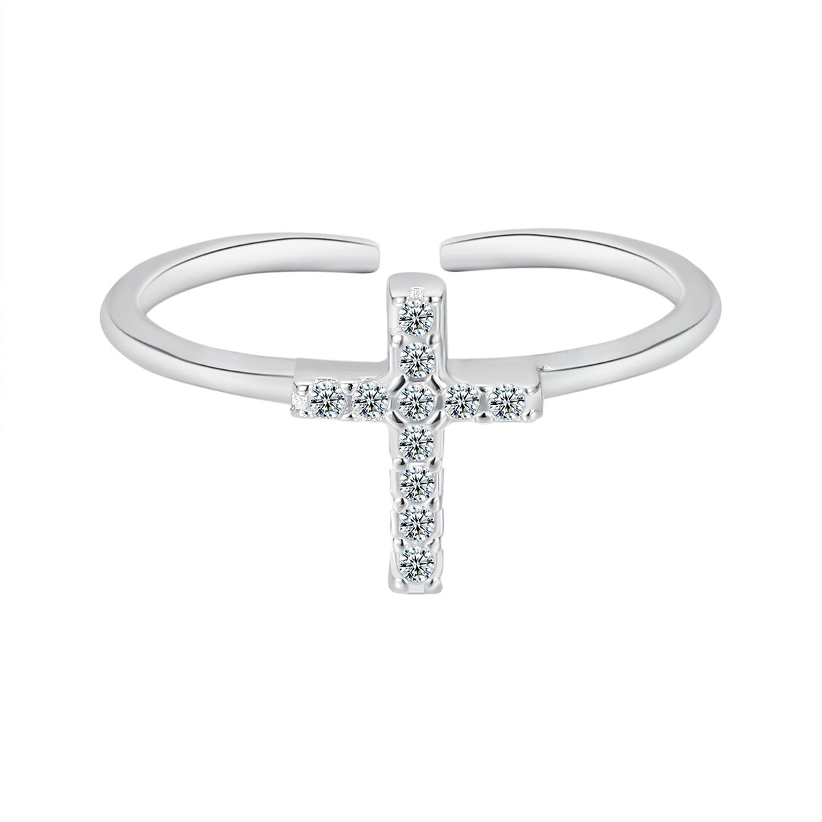 Zircon Cross Ring