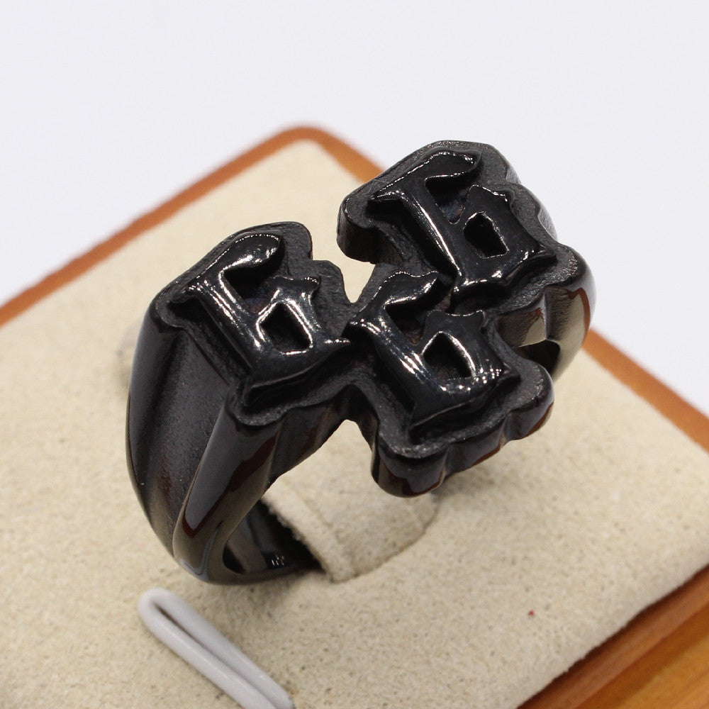 666 Titanium Steel Ring