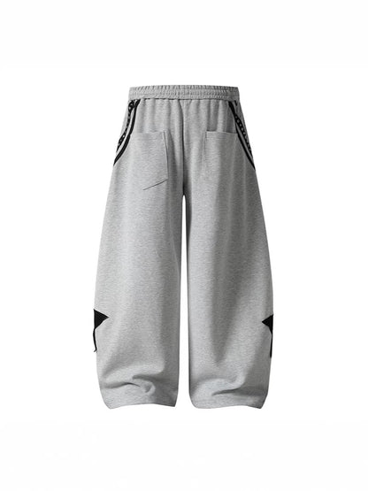 Retro Star Print Joggers