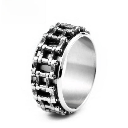 Geometric Stainless Steel Ring