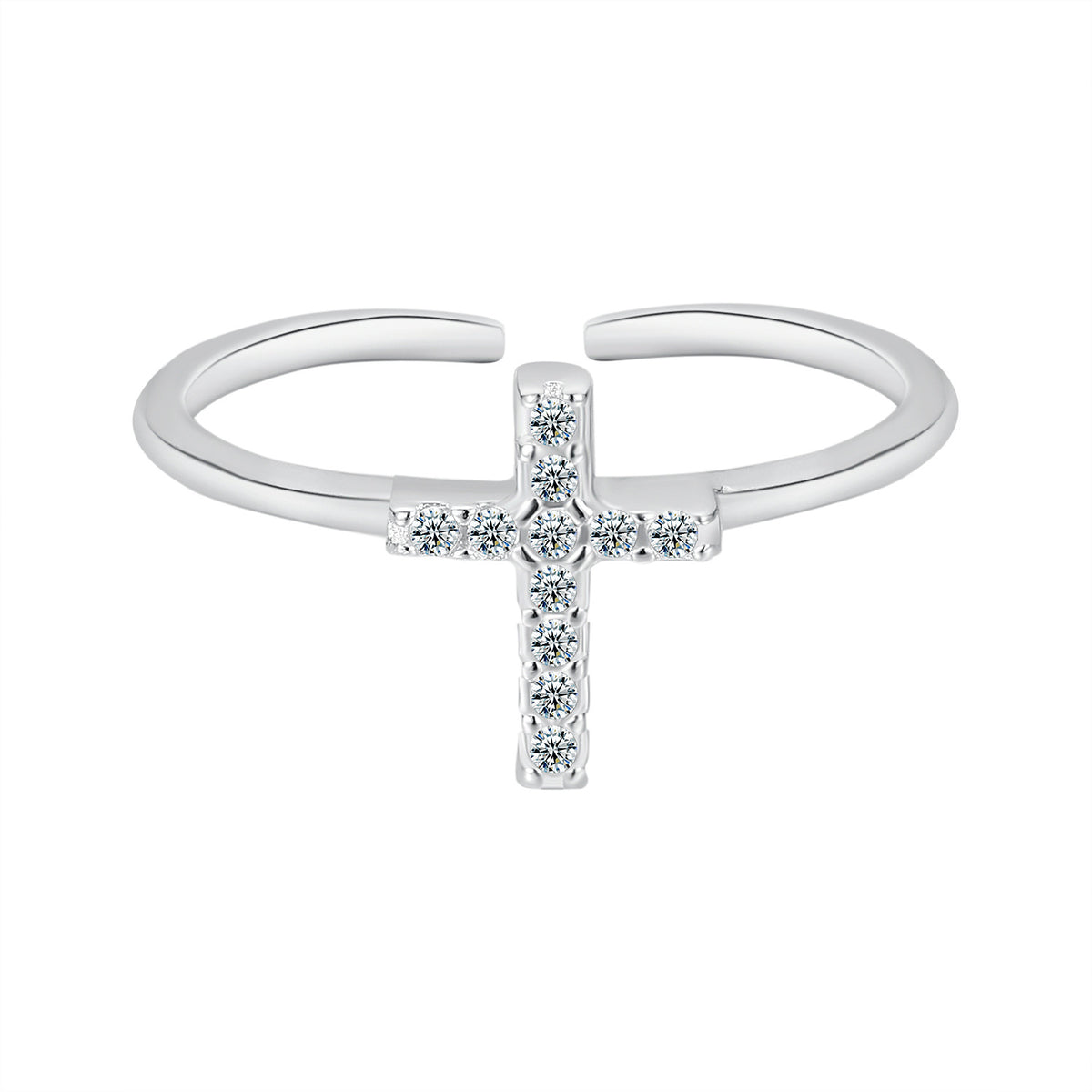 Zircon Cross Ring
