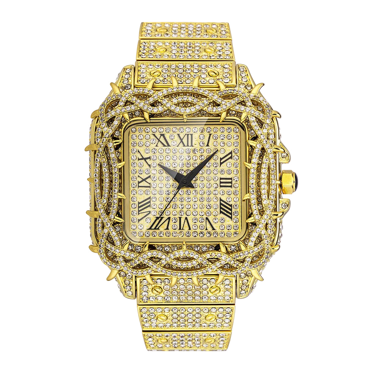 Square Zircon Diamond Quartz Watch